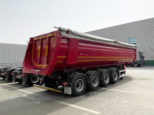 Cross-Border U-Shaped Rear-Tipping Dump Semi-Trailer