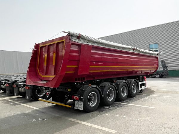 Cross-Border U-Shaped Rear-Tipping Dump Semi-Trailer