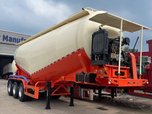 2 38-Cubic Bulk Cement Trailer