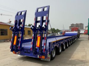 8-Axle Dual-Purpose Low Flatbed Semi-Trailer With Lock