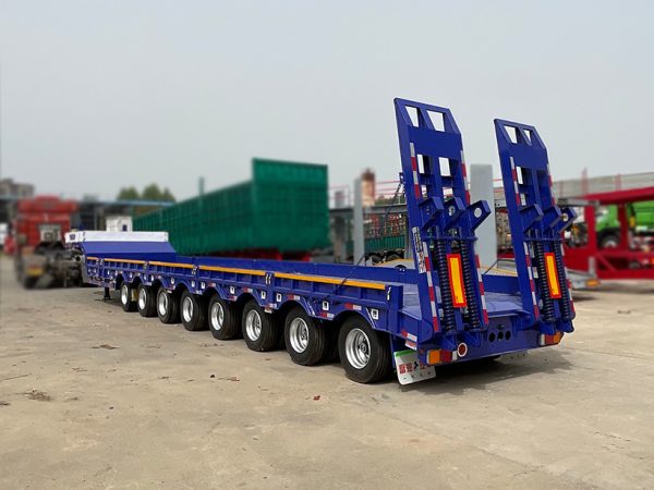 8-Axle Dual-Purpose Low Flatbed Semi-Trailer With Lock